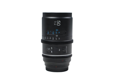 Sirui Astra 50mm T1.8 1.33x full-frame autofocus anamorphic cine lens, front view