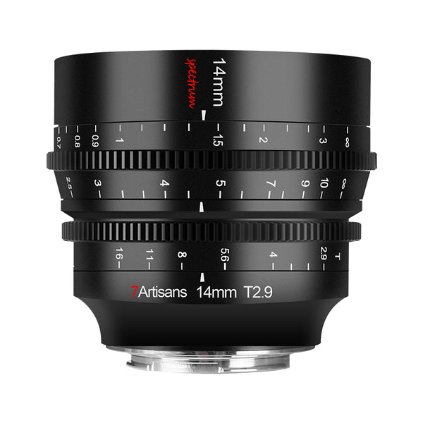 7ARTISANS Spectrum 14mm T2.9 Full Frame Cine lens, Sony E