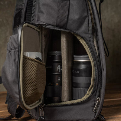 WOTANCRAFT Travel Camera Backpack "PILOT" 18L, BLACK