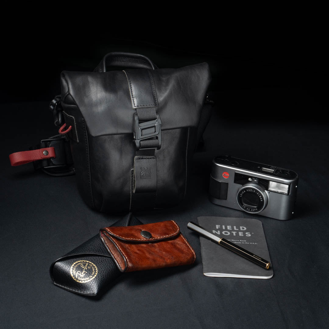 SALE ! WOTANCRAFT Travel Camera Bag "PILOT" 2L, FULL LEATHER