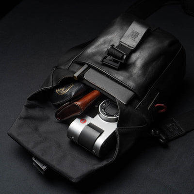 SALE ! WOTANCRAFT Travel Camera Bag "PILOT" 2L, FULL LEATHER