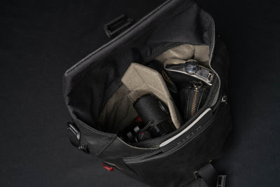 SALE ! WOTANCRAFT Travel Camera Bag "PILOT" 2L, FULL LEATHER