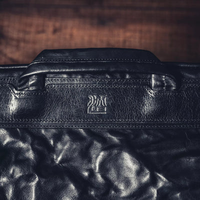 Wotancraft Lightning Rider black leather handle with embossed logo