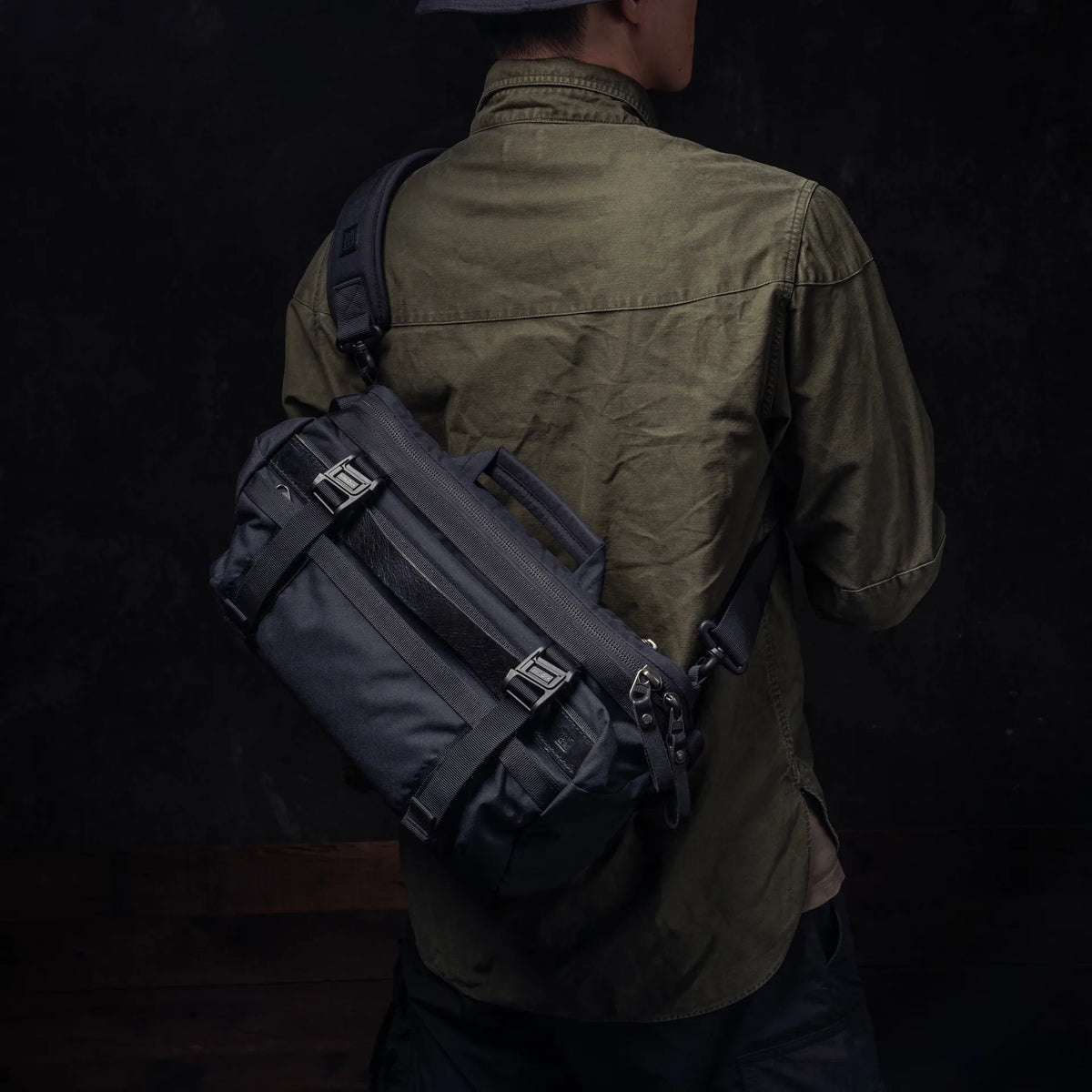 WOTANCRAFT Sling Bag "EASY RIDER" v2, 10L, Black