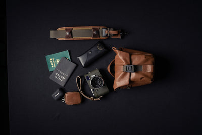 SALE ! WOTANCRAFT Travel Camera Bag "PILOT" 2L, FULL BROWN LEATHER