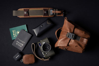 SALE ! WOTANCRAFT Travel Camera Bag "PILOT" 3.5L, FULL BROWN LEATHER