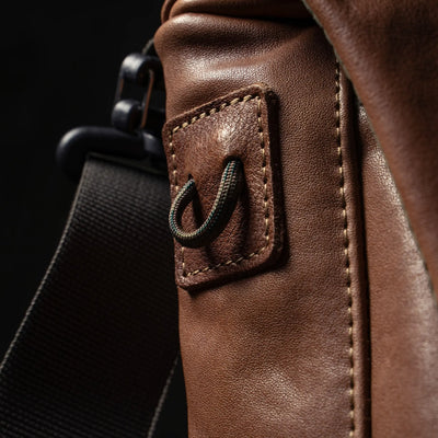 SALE ! WOTANCRAFT Travel Camera Bag "PILOT" 2L, FULL BROWN LEATHER