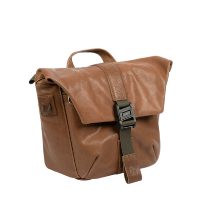 SALE ! WOTANCRAFT Travel Camera Bag "PILOT" 3.5L, FULL BROWN LEATHER