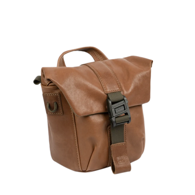 SALE ! WOTANCRAFT Travel Camera Bag "PILOT" 2L, FULL BROWN LEATHER