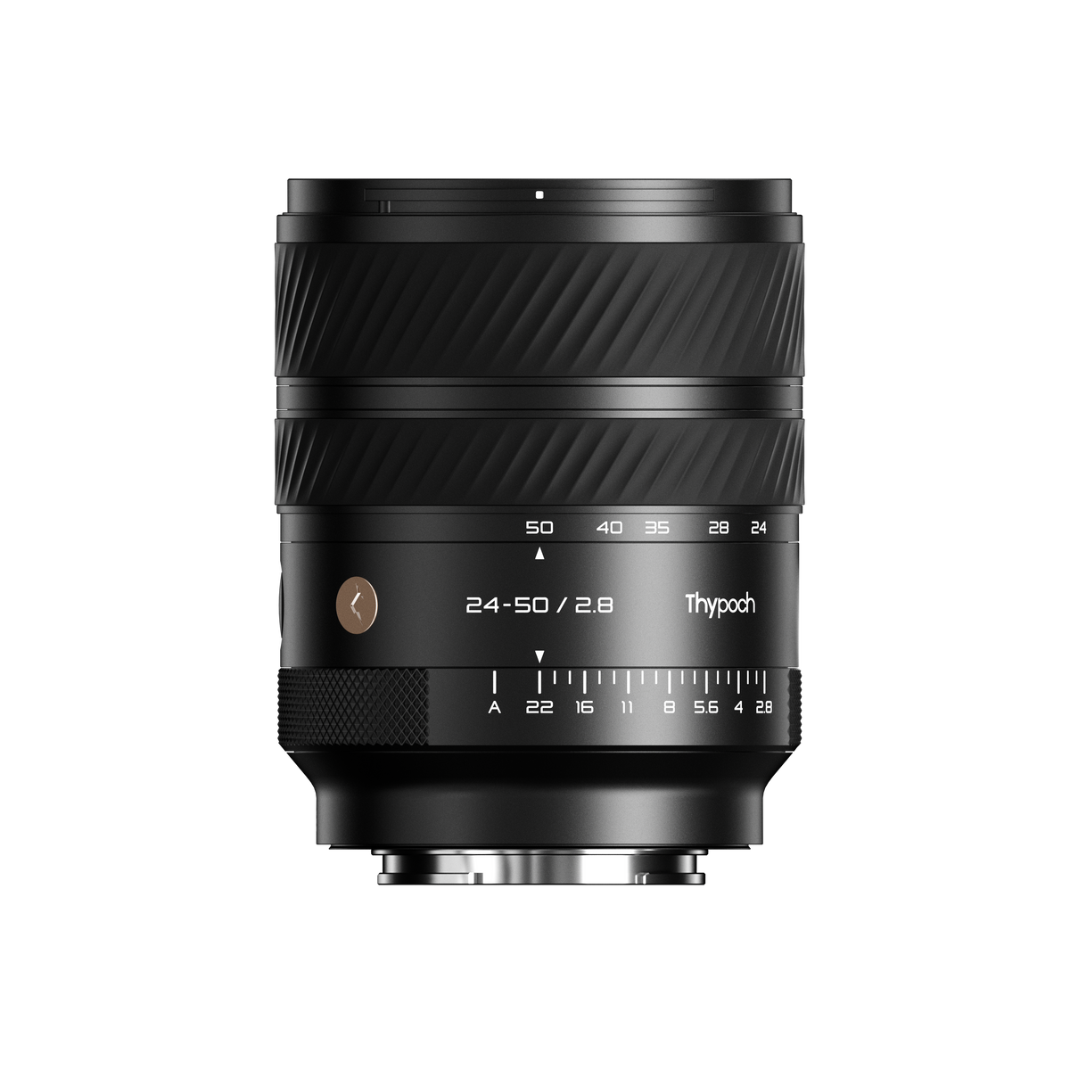 Thypoch Voyager AF 24-50mm f/2.8 full-frame autofocus zoom lens for Sony E-mount, front view