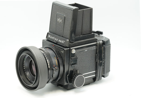 Mamiya RB67 PRO S, 90mm f3.8 lens & waist finder