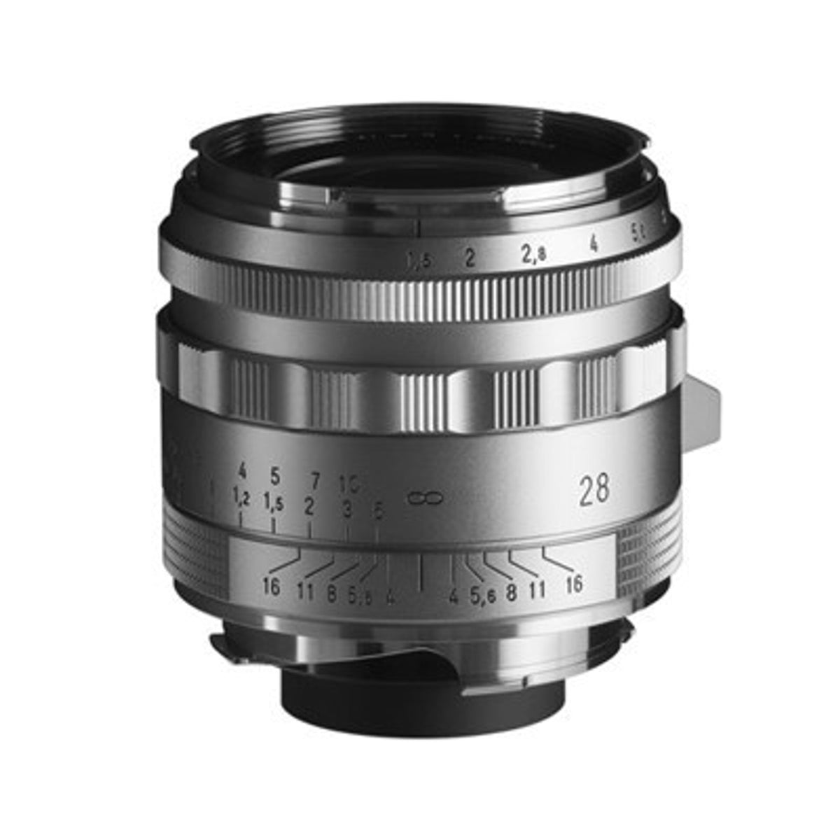 Voigtlander Nokton 28mm f/1.5 VM Vintage Line Type II lens for Leica M in silver