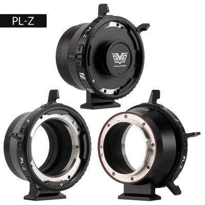 Viltrox Z-Move PL-Z adapter for Nikon Z shown from three angles