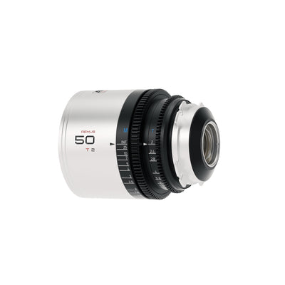 Blazar Remus 50mm T2 anamorphic lens, angled rear view of the mount