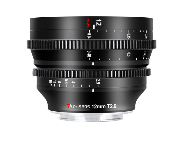 7ARTISANS Vision 12mm T2.9 Super 35 Cine lens, Sony E