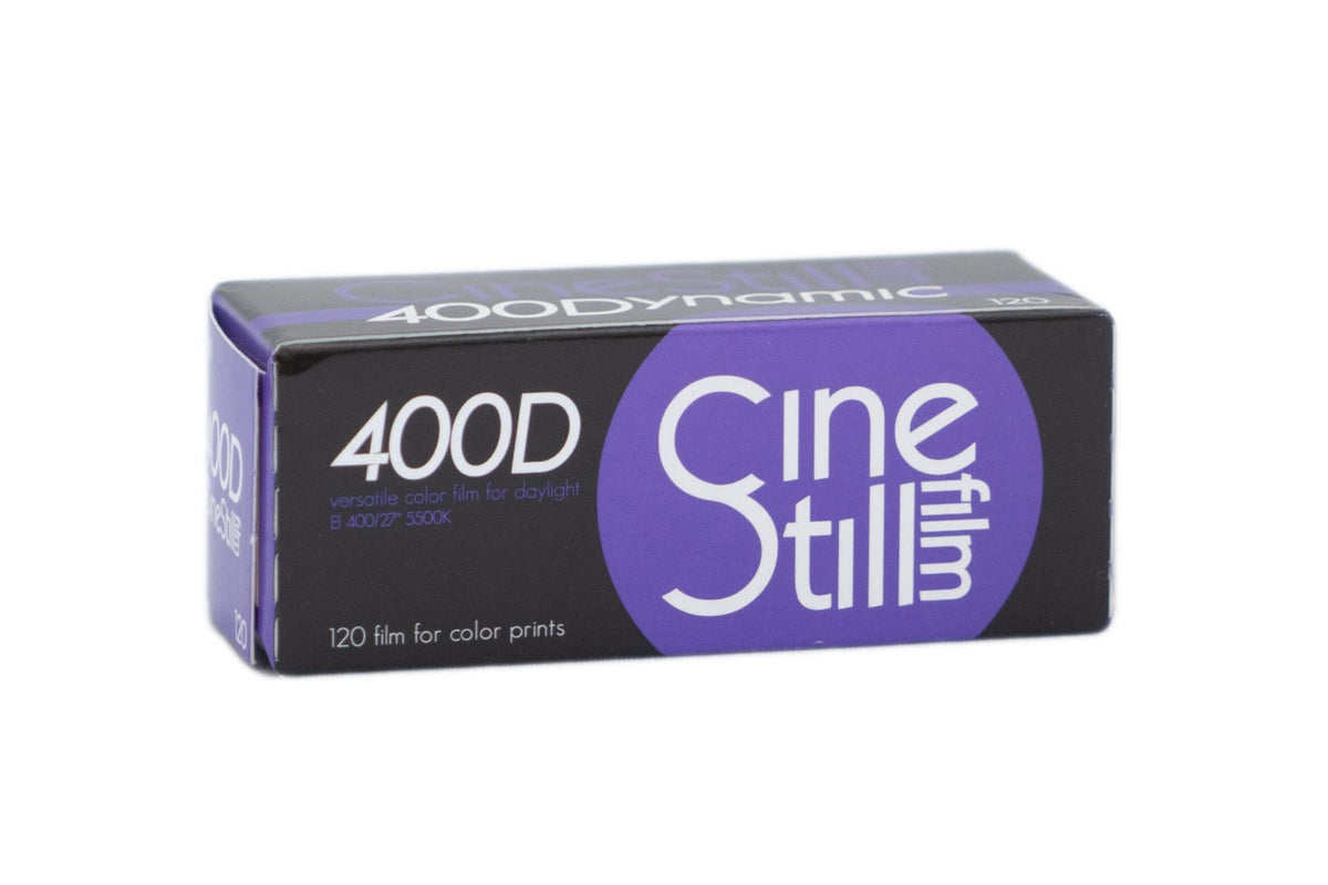 CineStill 400D 120 medium format colour film box