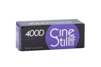 CineStill 400D 120 medium format colour film box
