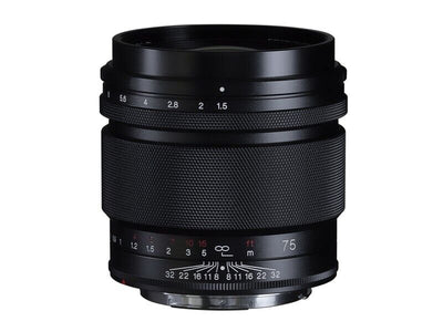 Voigtlander Nokton 75mm f/1.5 Aspherical full-frame manual focus lens, black