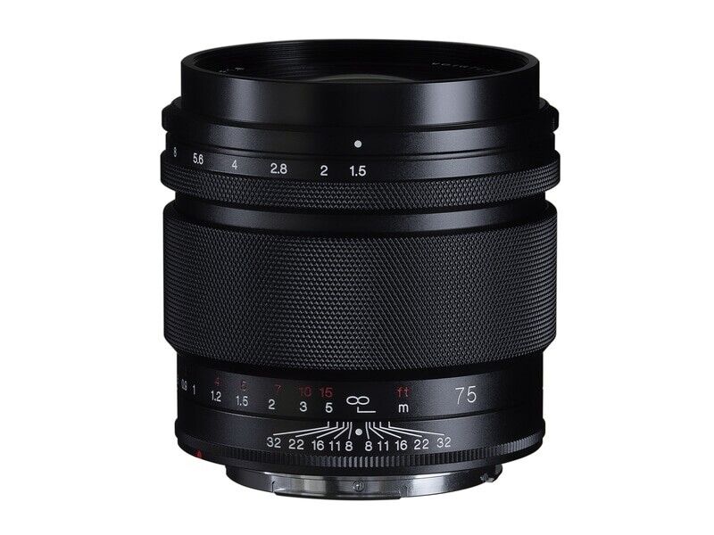 Voigtlander Nokton 75mm f/1.5 Aspherical full-frame manual focus lens, black