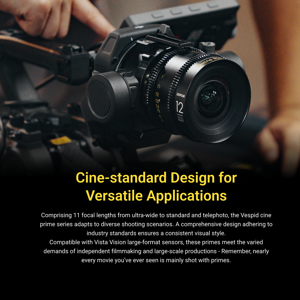 DZOFILM Vespid Prime full frame cine lens