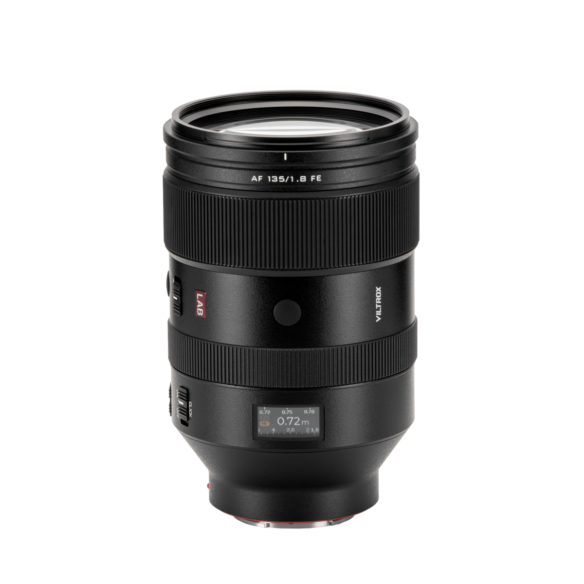 Viltrox LAB AF 135mm f/1.8 FE full-frame telephoto lens for Sony E-mount with LCD screen