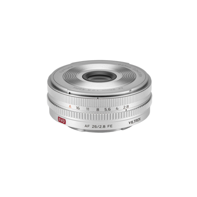 VILTROX AF 26mm f2.8 pancake, Sony E, Full Frame, Silver