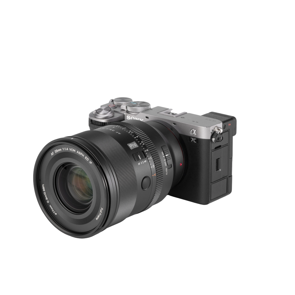 Viltrox AF 35mm f1.4 PRO Sony E on camera