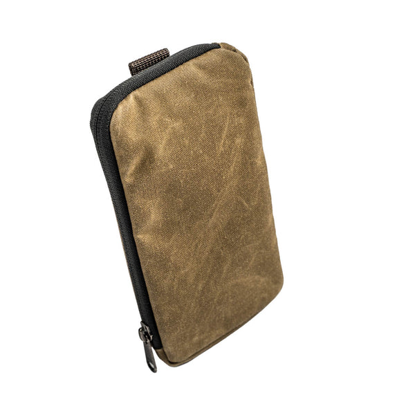 WOTANCRAFT External module - PHONE POUCH, Khaki Brown