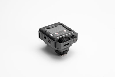 Viltrox Spark Z3 flash, rear angled view with screen and dial
