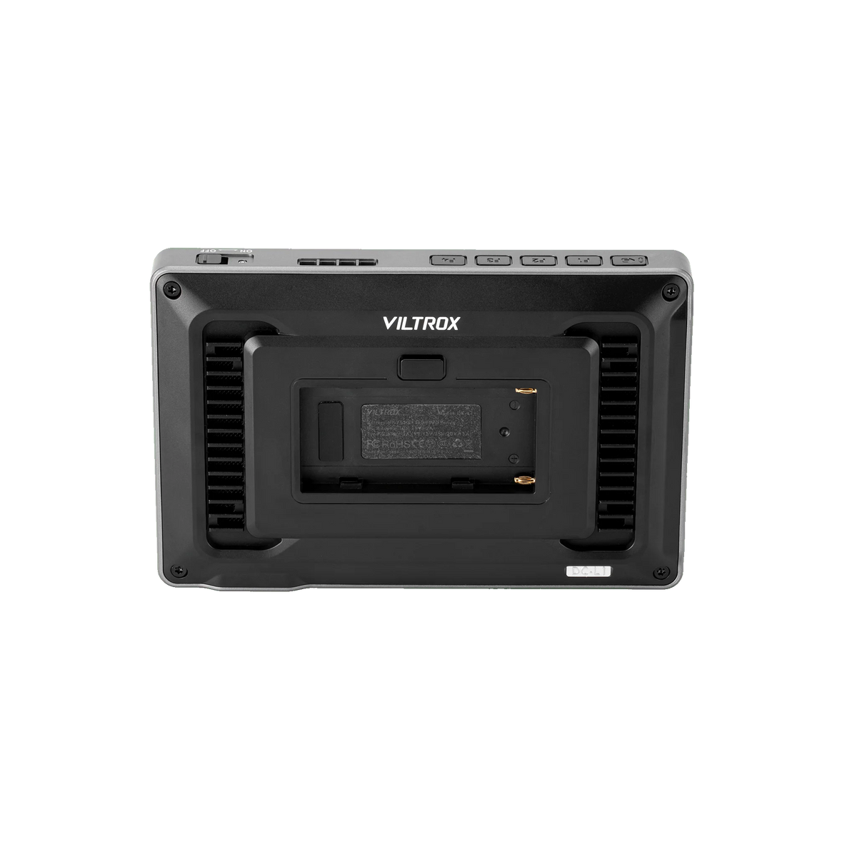 Viltrox DC-L1 monitor back panel with battery plate and cooling vents