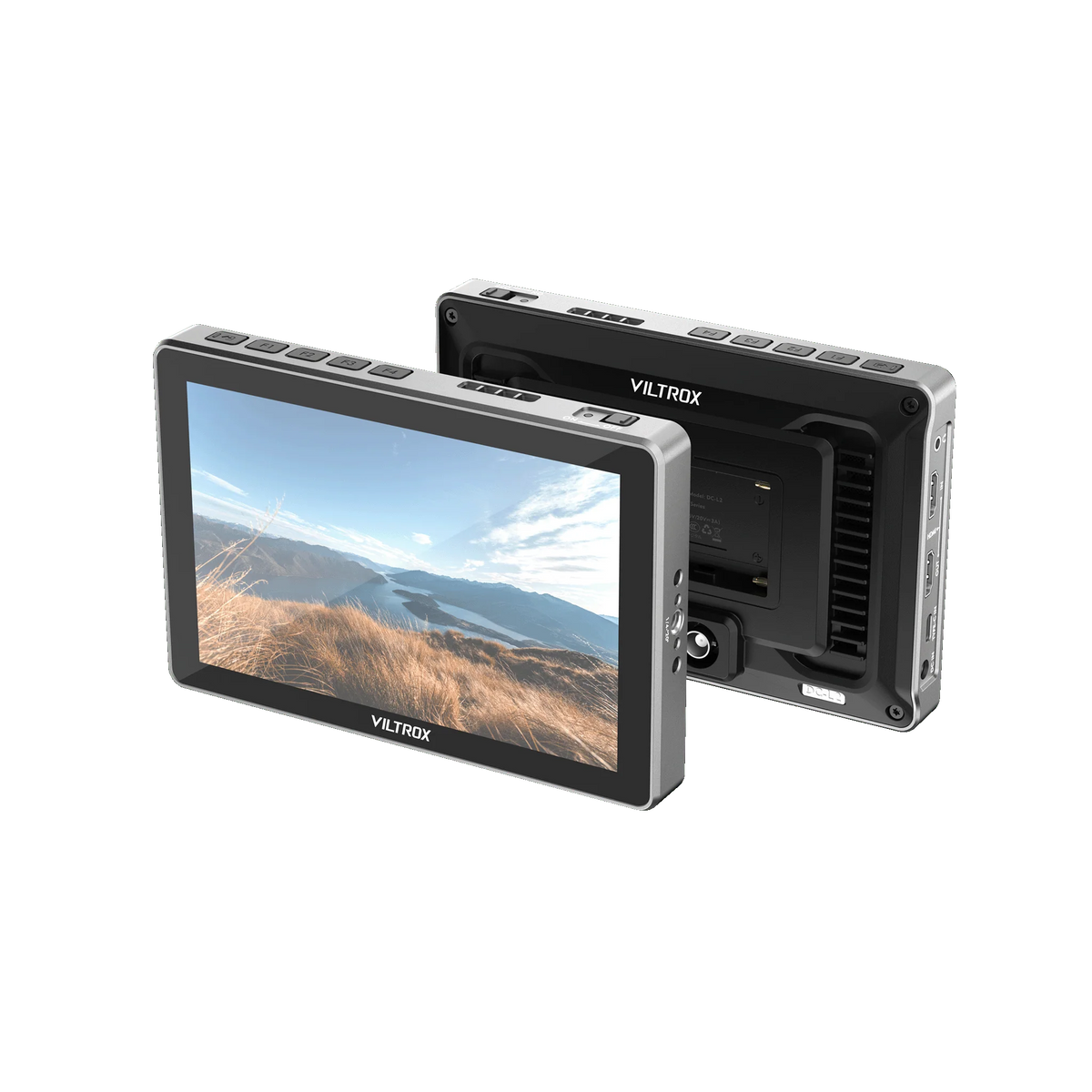 Viltrox DC-L1 5.5 inch camera monitor, front screen and back view