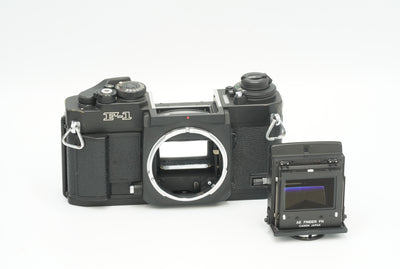 Canon New F-1 body with removable AE Finder FN, front view