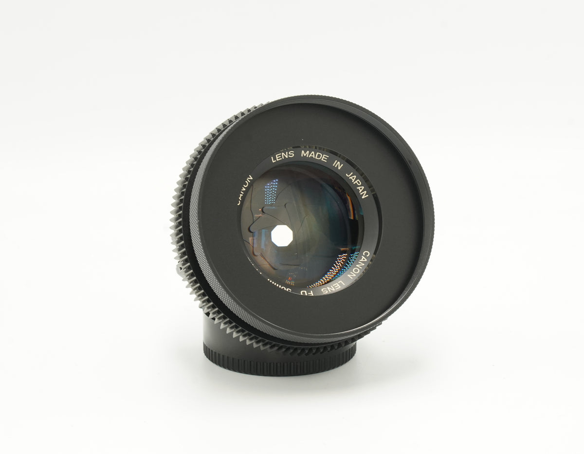 Canon nFD 50mm f1.2 with CINE MOD options