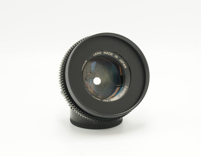Canon nFD 50mm f1.2 with CINE MOD options