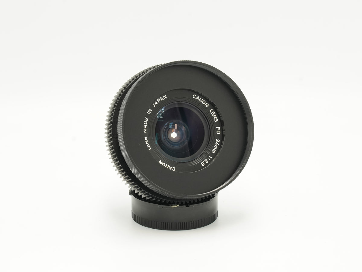 Canon nFD 24mm f2.8 with CINE MOD options