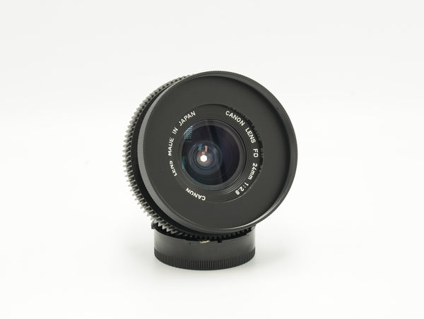 Canon nFD 24mm f2.8 CINE MODDED with adaptor option