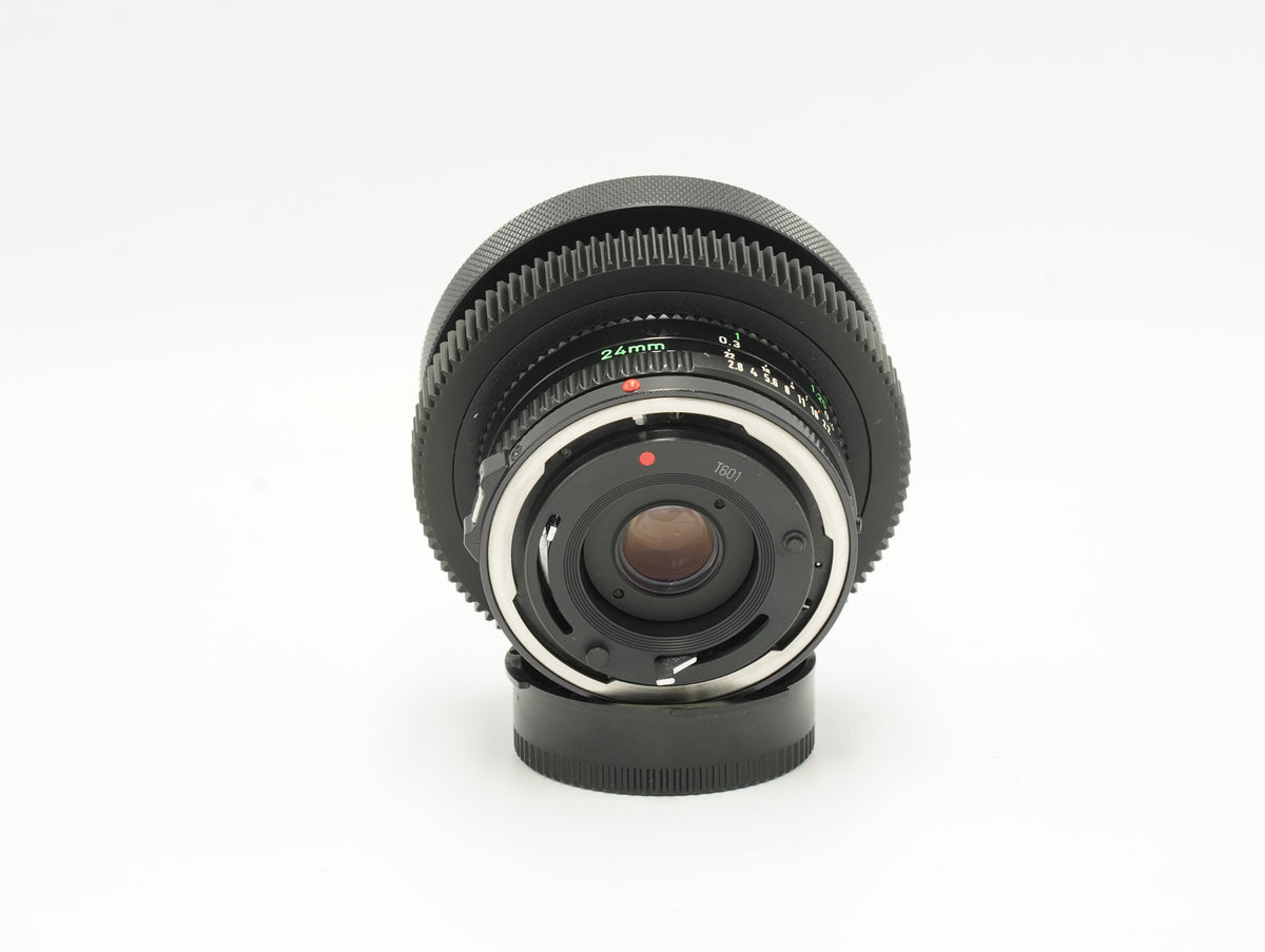 Canon nFD 24mm f2.8 with CINE MOD options