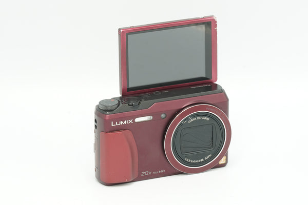 PANASONIC LUMIX DMC-TZ56 digital WIFI VLOGGING camera, Crimson Red