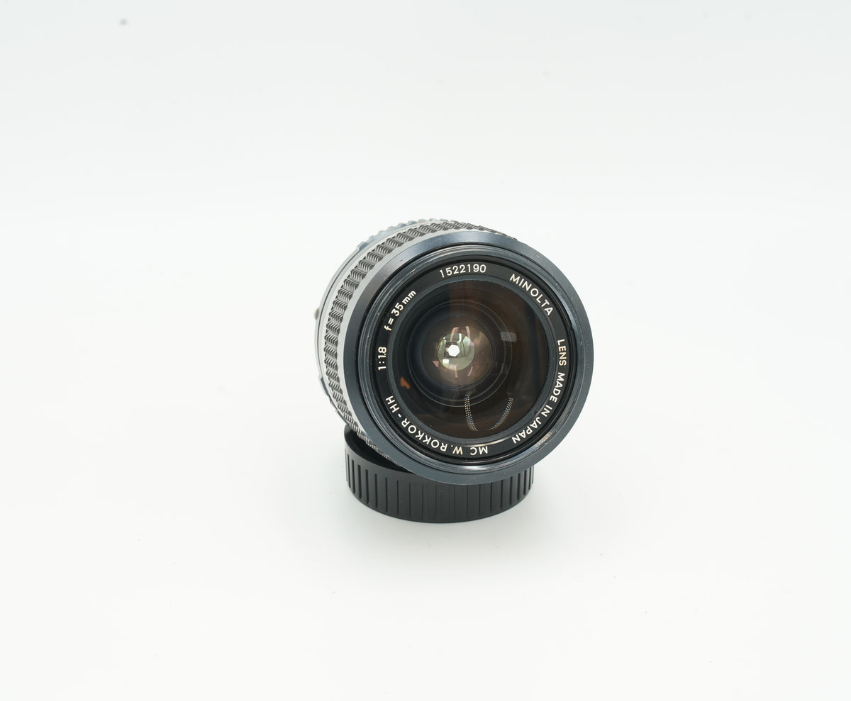 Minolta MC W.Rokkor-HH 35mm f/1.8 front element and name ring