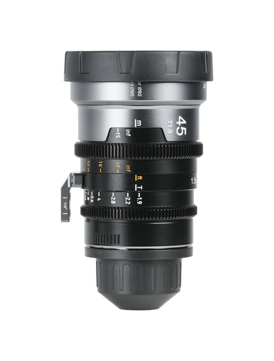 Sirui IronStar 45mm T1.9 1.5x full-frame anamorphic cine lens, front view