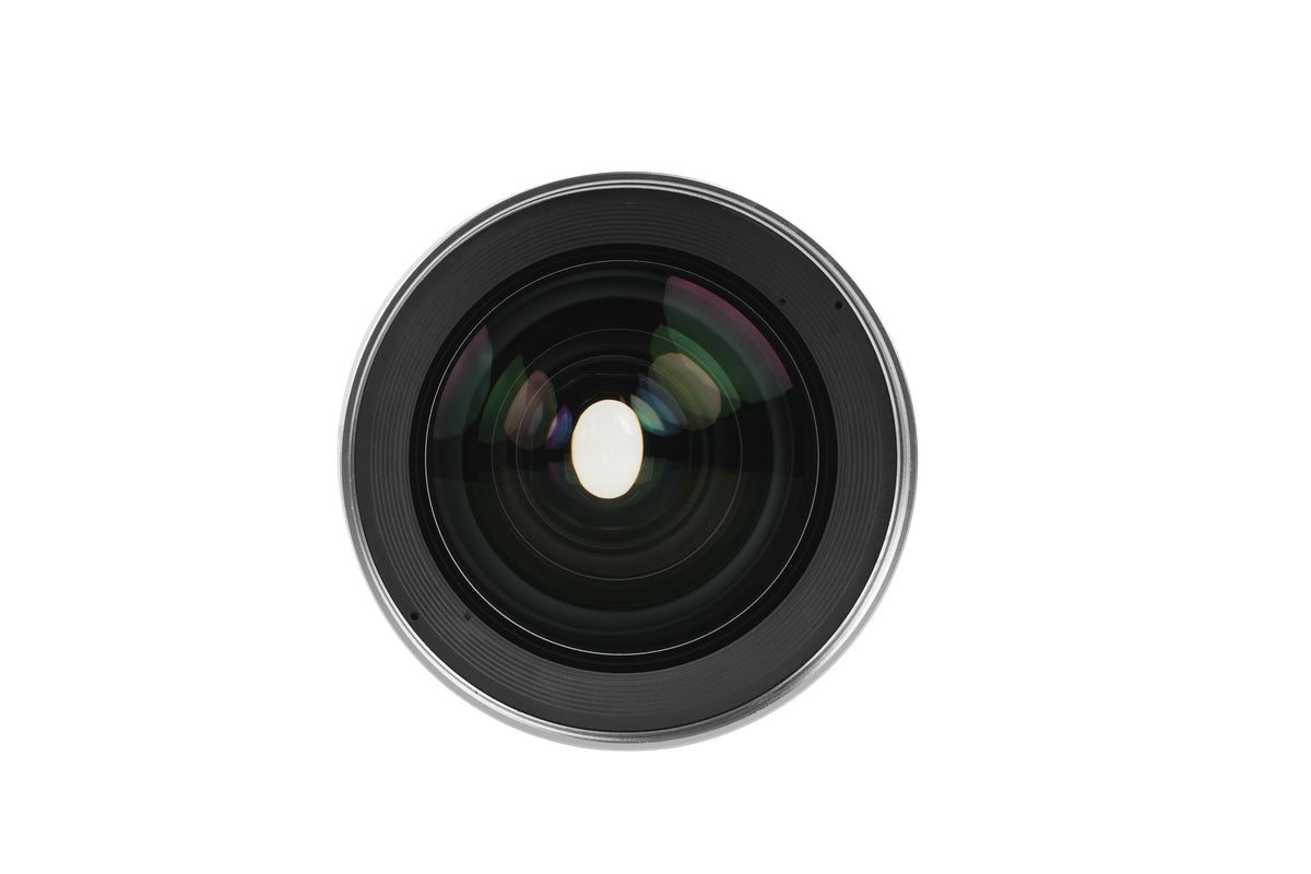 Sirui IronStar 35mm anamorphic lens, front element straight on