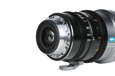 Sirui IronStar 35mm anamorphic lens, rear angled view of the mount
