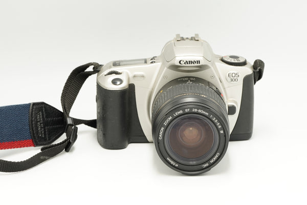 AUTOFOCUS COMPACT Canon EOS 300 film camera, silver