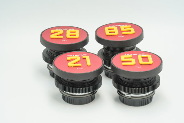 OLYMPUS OM 4-LENS SET CINE MODDED - EF Mount
