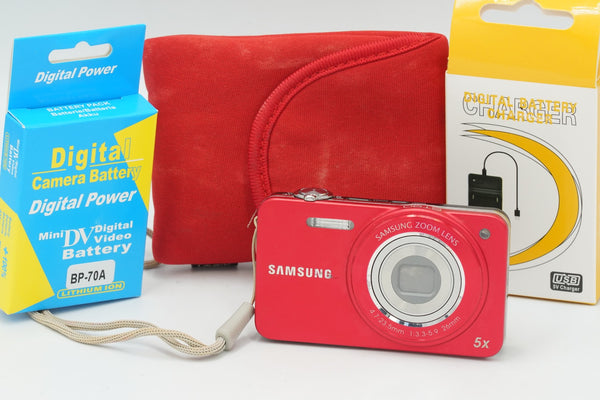 SAMSUNG ST90 - 16 MP super slim DIGITAL camera, RED