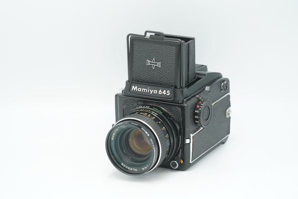 Mamiya 645 1000s, 70mm f2.8, waist level finder