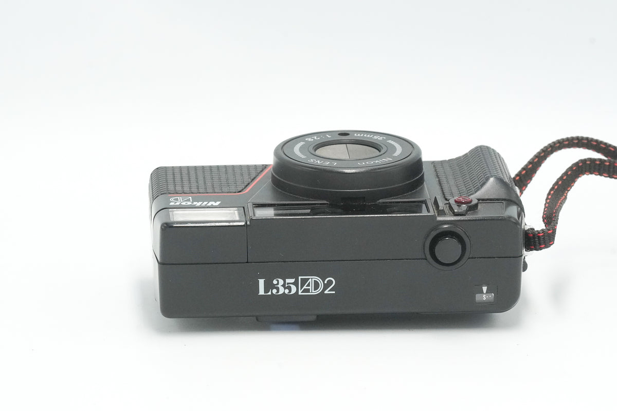 Nikon L35AD2 film camera, top view