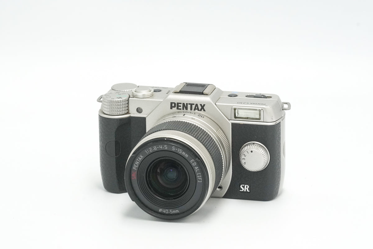 PENTAX Q10 & 3-lenses, 10 MP PREMIUM DIGITAL COMPACT camera, silver