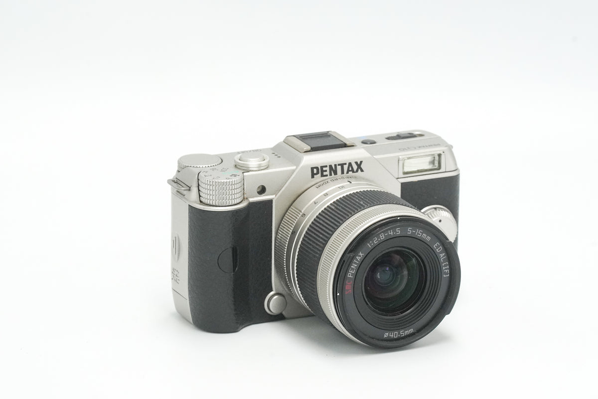 PENTAX Q10 & 3-lenses, 10 MP PREMIUM DIGITAL COMPACT camera, silver