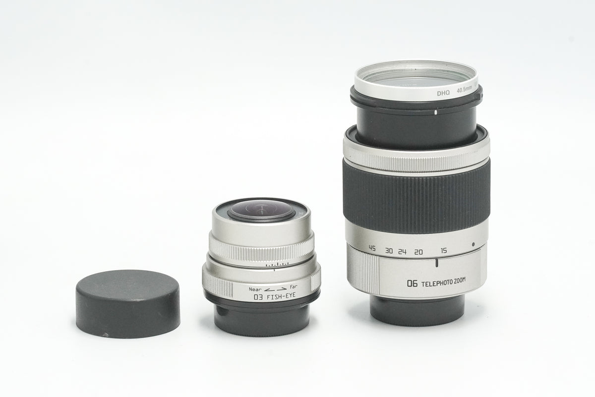 PENTAX Q10 & 3-lenses, 10 MP PREMIUM DIGITAL COMPACT camera, silver